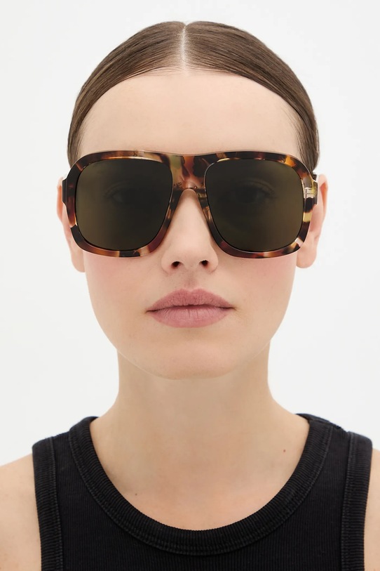 Сонцезахисні окуляри Chloé CH0331S коричневий