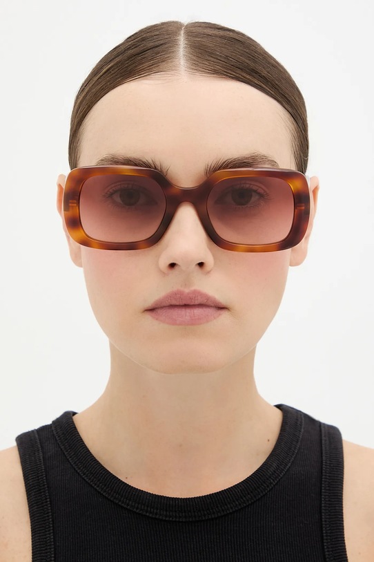 Chloé okulary przeciwsłoneczne CH0333S brązowy