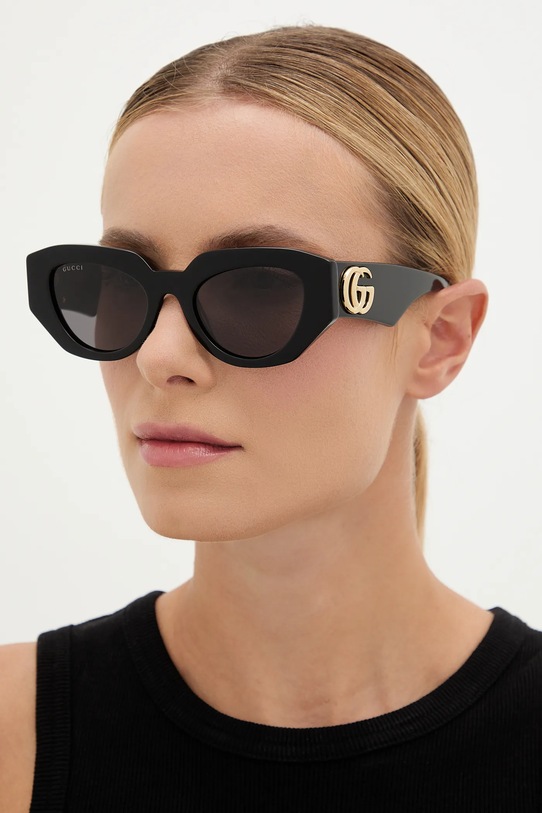 Γυαλιά ηλίου Gucci cat-eye μαύρο GG1421S