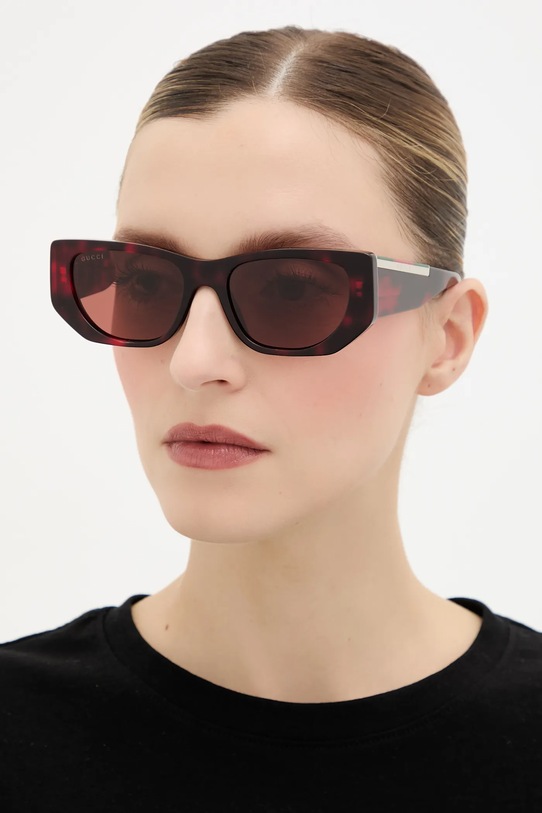 Gucci okulary przeciwsłoneczne jednolita czerwony GG1959S