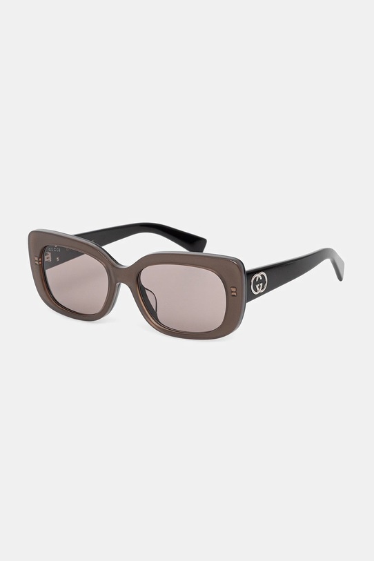 Gucci okulary przeciwsłoneczne prostokątne brązowy GG1979SK