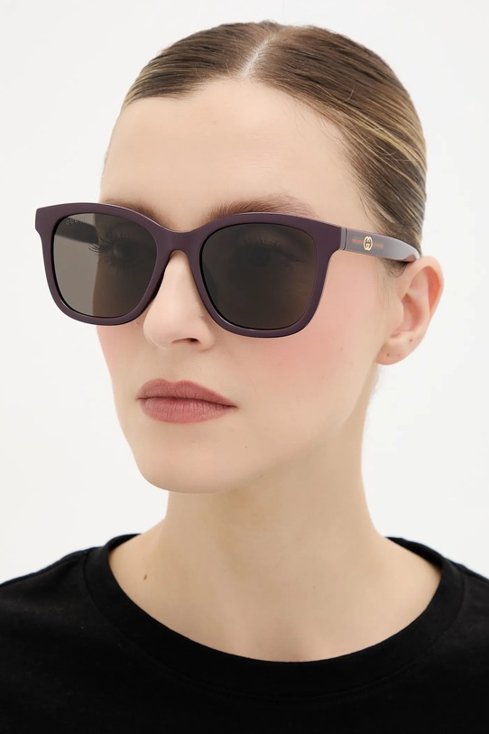 Gucci okulary przeciwsłoneczne prostokątne fioletowy GG1984SK