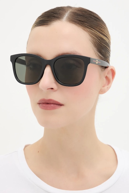 Gucci okulary przeciwsłoneczne prostokątne czarny GG1984SK