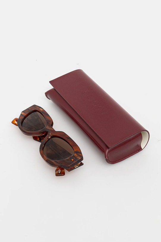 Gucci okulary przeciwsłoneczne brązowy GG2007S