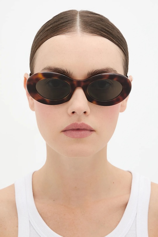 Сонцезахисні окуляри Saint Laurent SL.594 коричневий