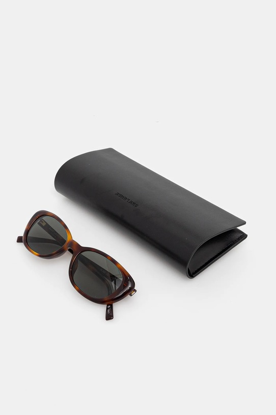 Saint Laurent okulary przeciwsłoneczne brązowy SL.822