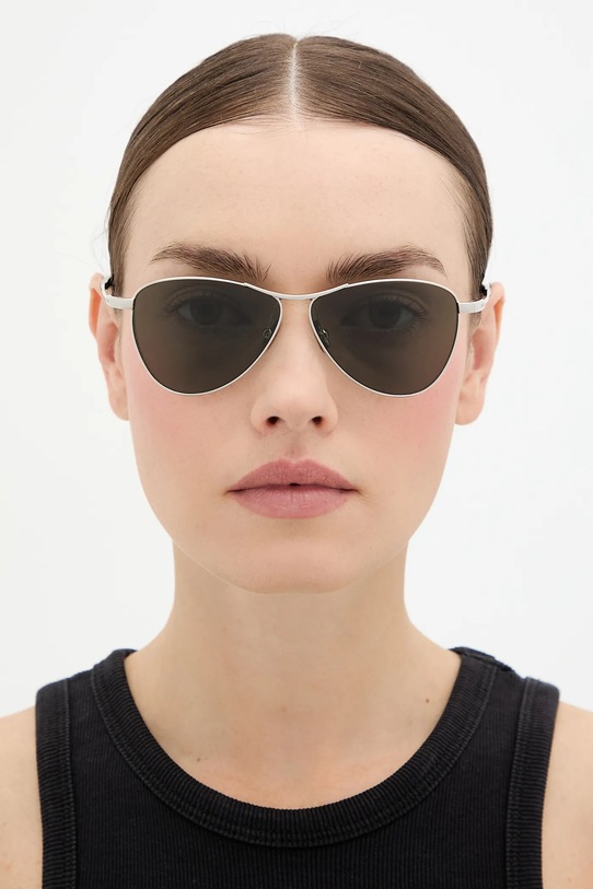 Солнцезащитные очки Saint Laurent VESPER SL.831.VESPER серебрянный