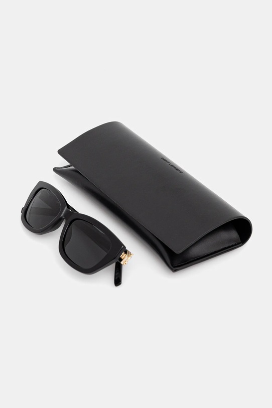 Akcesoria Saint Laurent okulary przeciwsłoneczne SL.M153 brązowy