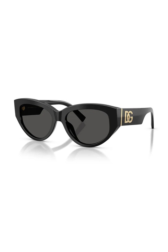 Сонцезахисні окуляри Dolce & Gabbana однотонна з деталлю чорний 0DG4514