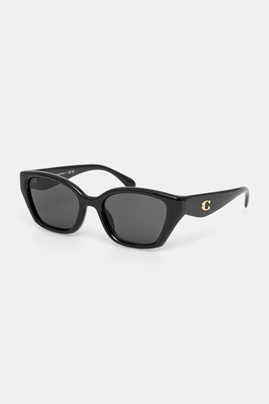Coach okulary przeciwsłoneczne kocie oczy czarny 0HC8434U