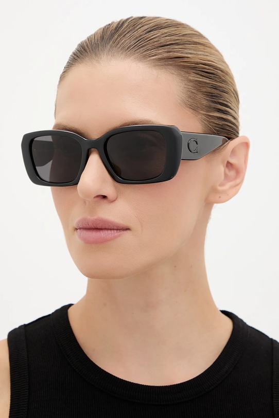 Coach ochelari de soare geometric negru 0HC8435U