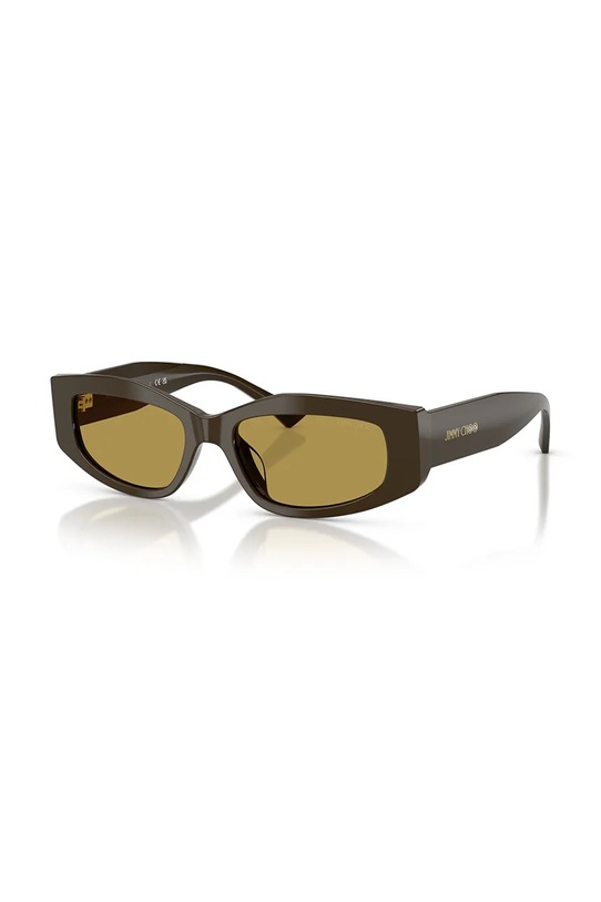 Jimmy Choo ochelari de soare uniforme verde 0JC5046BU