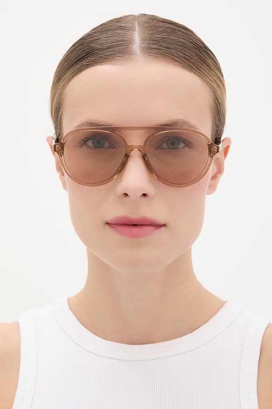 Jimmy Choo okulary przeciwsłoneczne 0JC5055U beżowy AW25