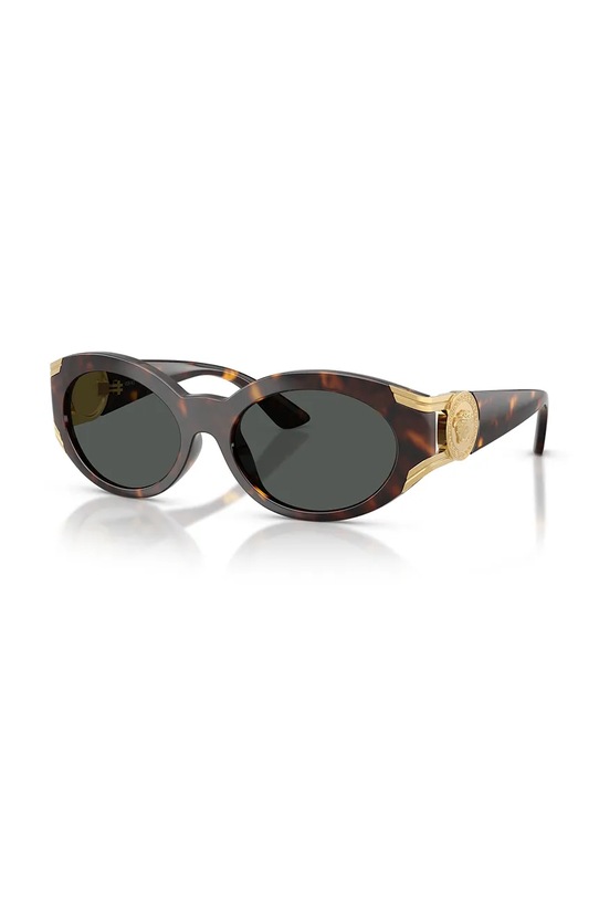 Versace okulary przeciwsłoneczne geometryczne brązowy 0VE4503U