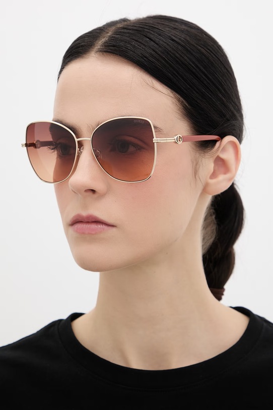 Guess okulary przeciwsłoneczne złoty GU00259.5932F