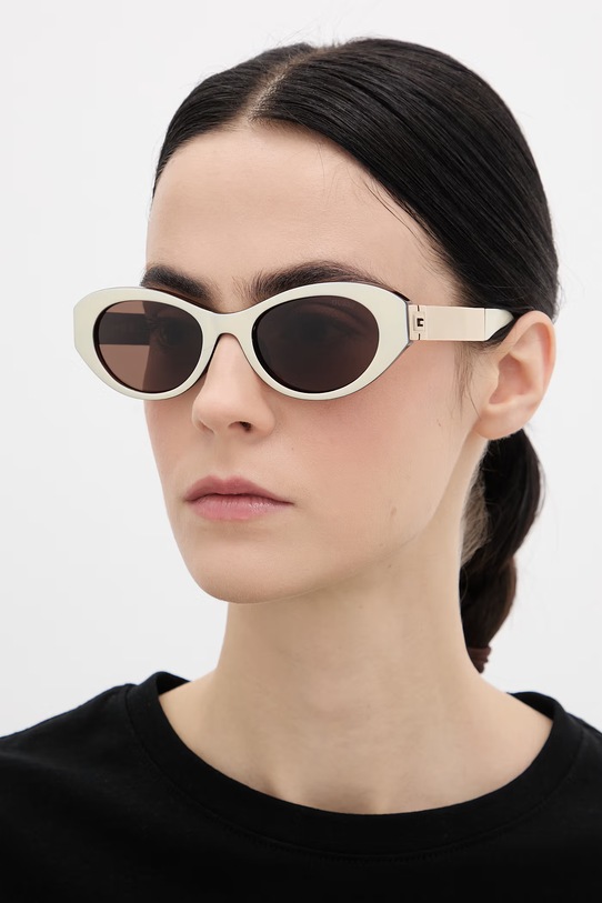 Guess okulary przeciwsłoneczne jednolita beżowy GU00261.H.5225E