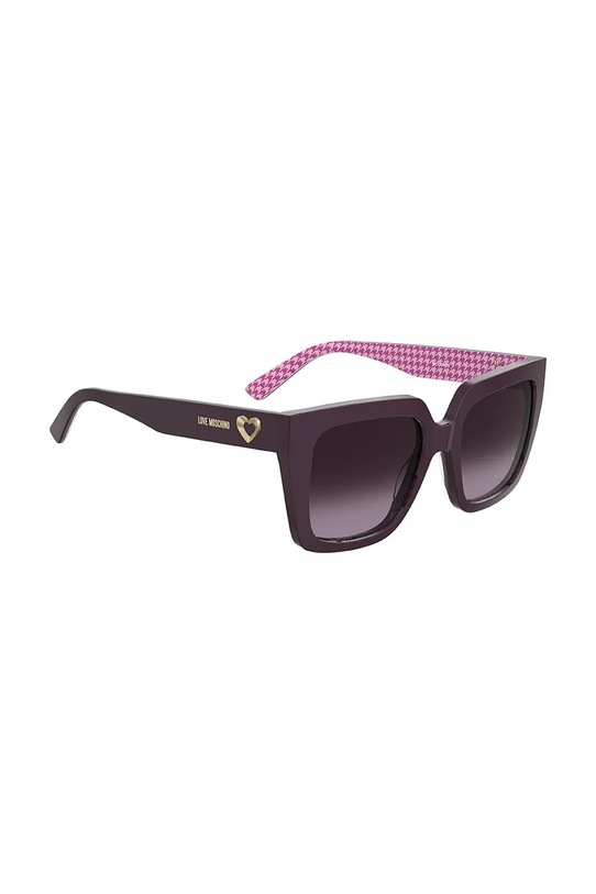 Akcesoria Love Moschino okulary przeciwsłoneczne kwadratowe damskie MOL099/S fioletowy