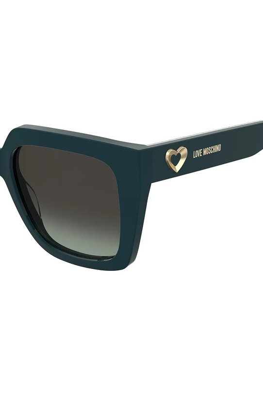 Love Moschino okulary przeciwsłoneczne kwadratowe damskie turkusowy MOL099/S