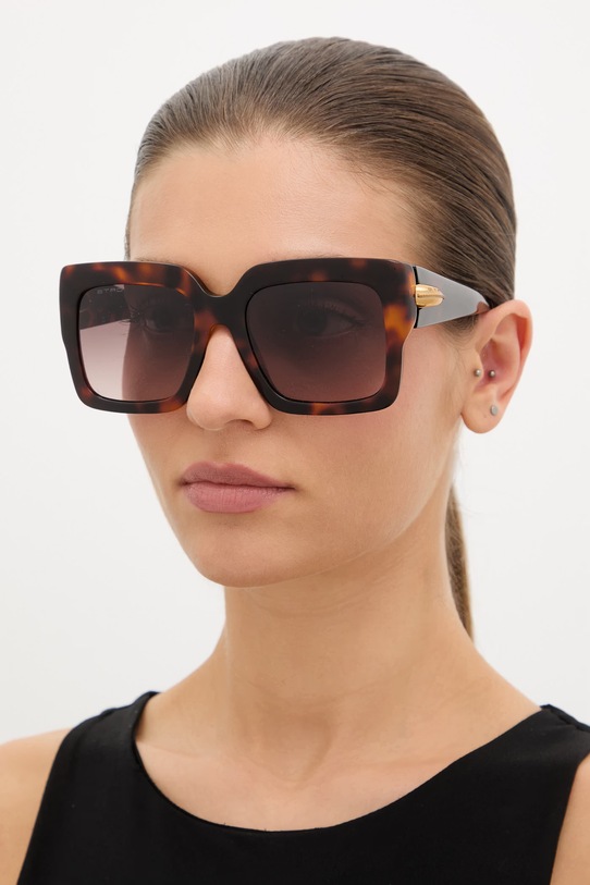 Etro okulary przeciwsłoneczne jednolita brązowy ETRO.0131/S