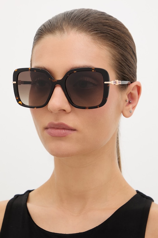 Carolina Herrera okulary przeciwsłoneczne geometryczne brązowy HER.0380/G/S