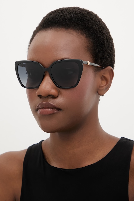 Carolina Herrera okulary przeciwsłoneczne kocie oczy czarny HER.0385/S