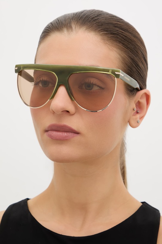 Victoria Beckham okulary przeciwsłoneczne gradientowa zielony VB.7005/S