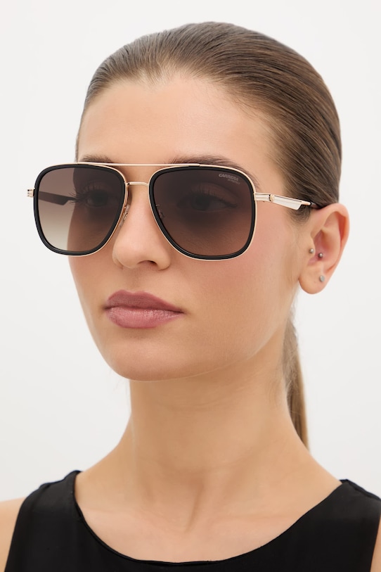 Carrera okulary przeciwsłoneczne pilotki złoty CARRERA.3089/S