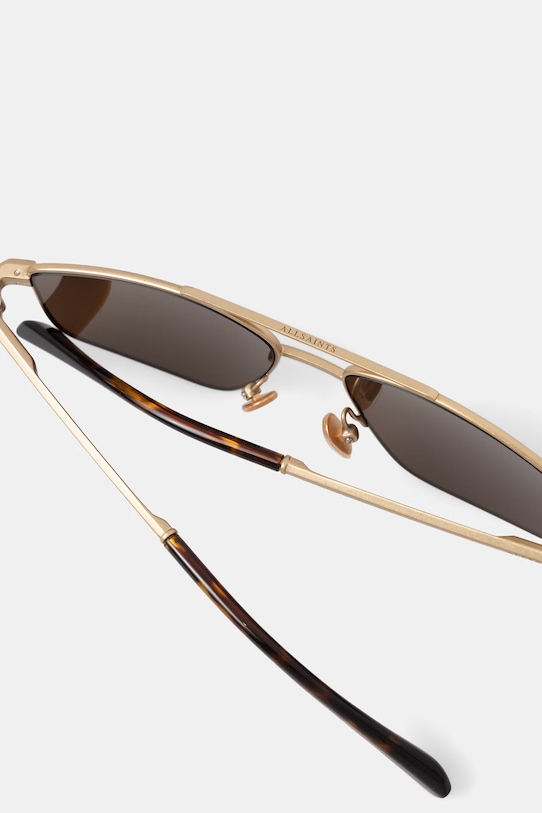 Akcesoria AllSaints okulary przeciwsłoneczne pilotki damskie Virgo ALS7011 złoty