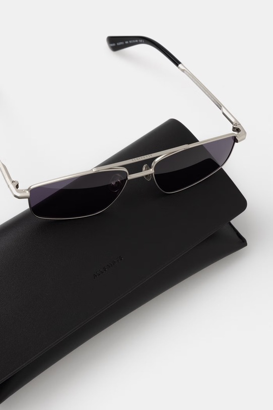 AllSaints okulary przeciwsłoneczne pilotki damskie Virgo srebrny ALS7011