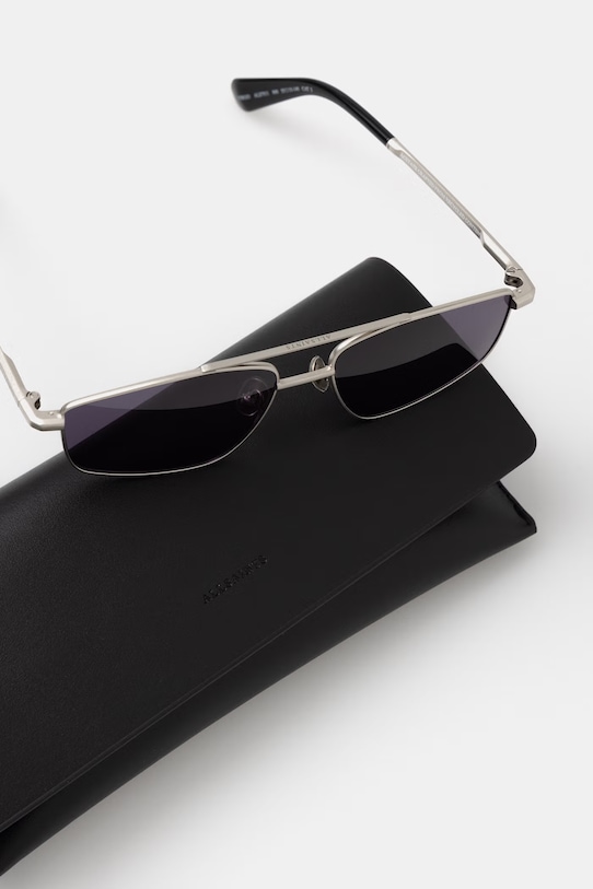 AllSaints okulary przeciwsłoneczne pilotki damskie Virgo srebrny ALS7011