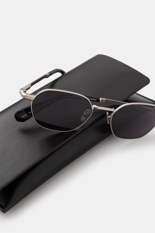 AllSaints okulary przeciwsłoneczne damskie Rory srebrny ALS7014