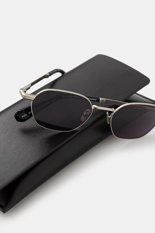 AllSaints okulary przeciwsłoneczne damskie Rory srebrny ALS7014