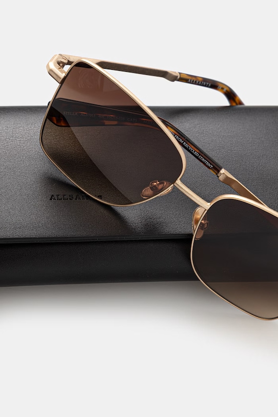 AllSaints okulary damskie Stella złoty ALS7015