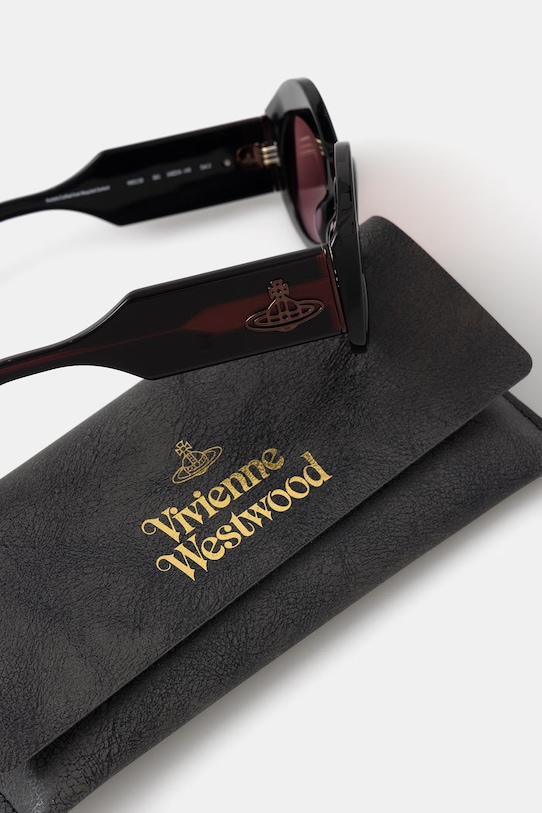 Vivienne Westwood okulary przeciwsłoneczne damskie Edie czarny VW5130