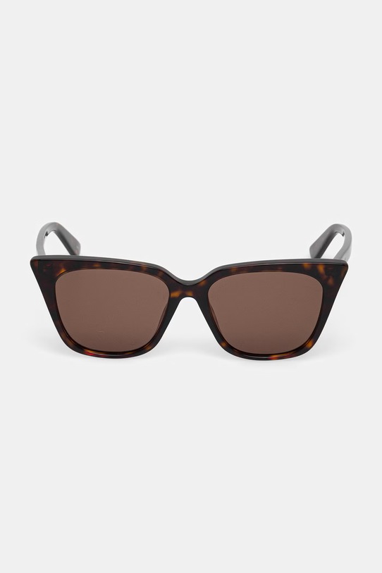 Alexander McQueen okulary przeciwsłoneczne damskie AM0556S brązowy AA00