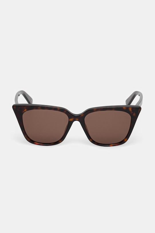 Alexander McQueen okulary przeciwsłoneczne damskie AM0556S brązowy AA00