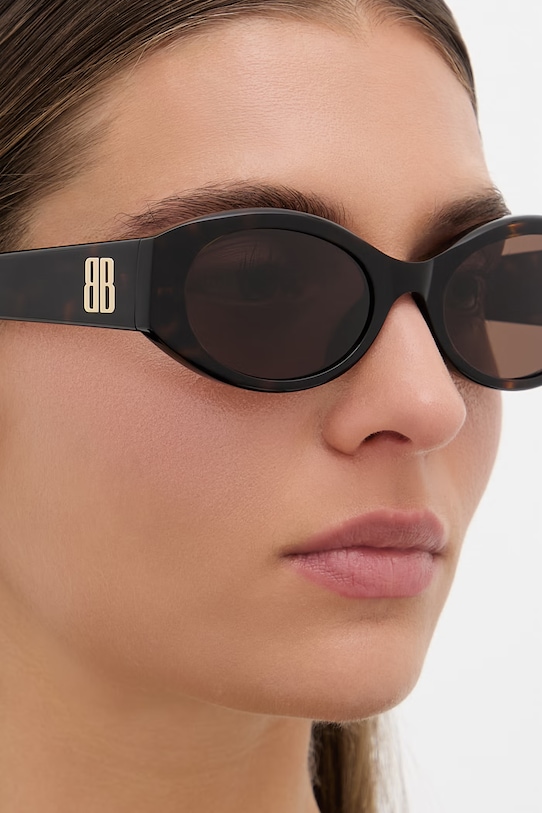 Balenciaga okulary przeciwsłoneczne okrągłe damskie BB0477SA