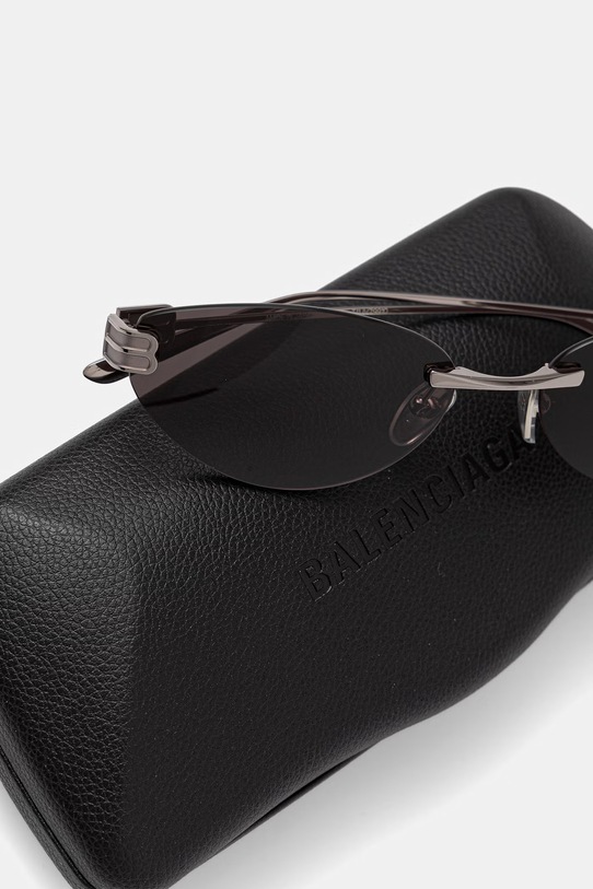 Akcesoria Balenciaga okulary przeciwsłoneczne kocie oczy damskie BB0486S srebrny