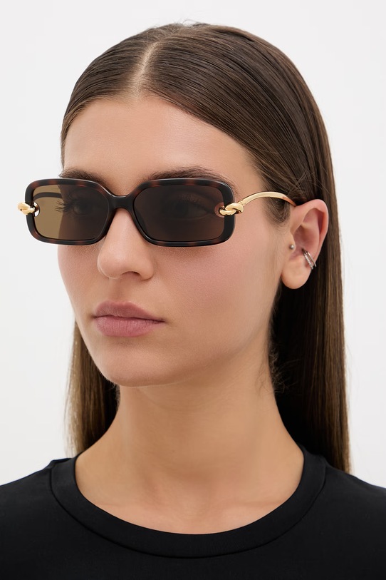 Bottega Veneta okulary przeciwsłoneczne damskie brązowy BV1439S