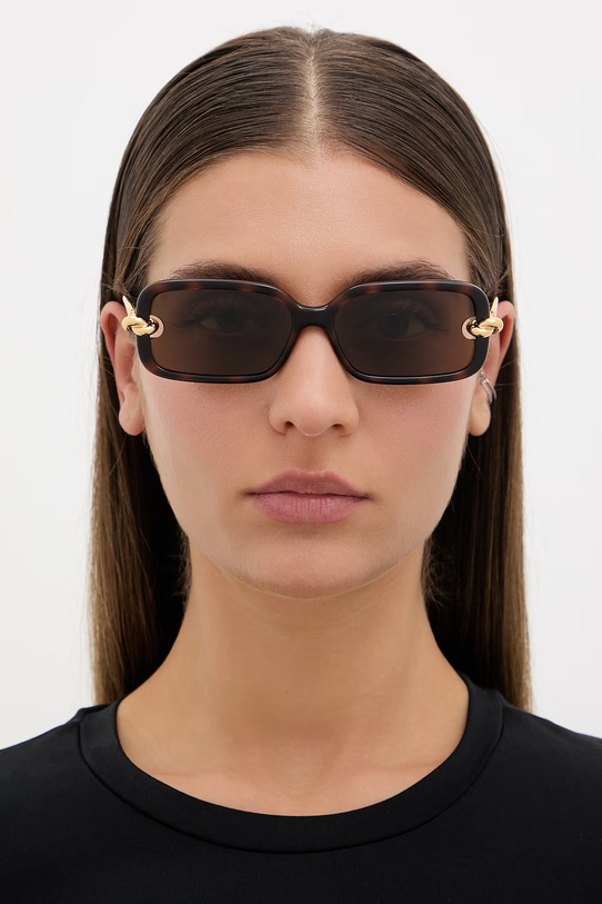 Bottega Veneta okulary przeciwsłoneczne damskie BV1439S brązowy