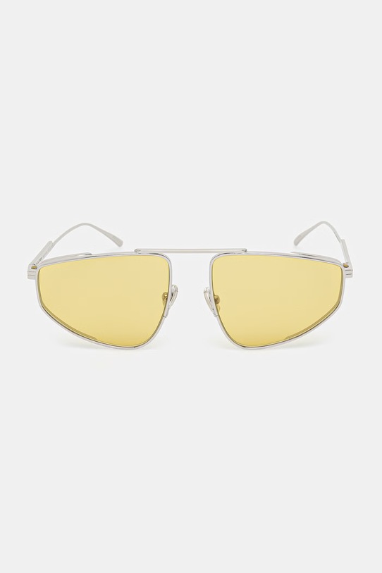 Bottega Veneta okulary przeciwsłoneczne pilotki damskie BV1466S srebrny AA00