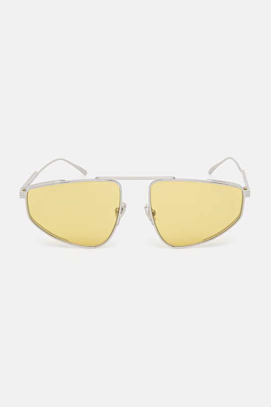 Bottega Veneta okulary przeciwsłoneczne pilotki damskie BV1466S srebrny AA00