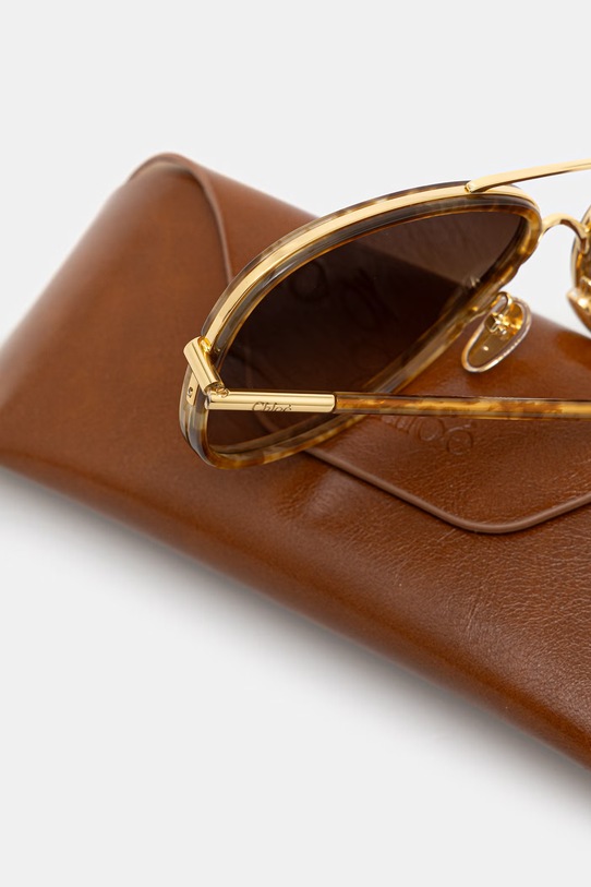 Akcesoria Chloe okulary przeciwsłoneczne damskie CH0382S złoty