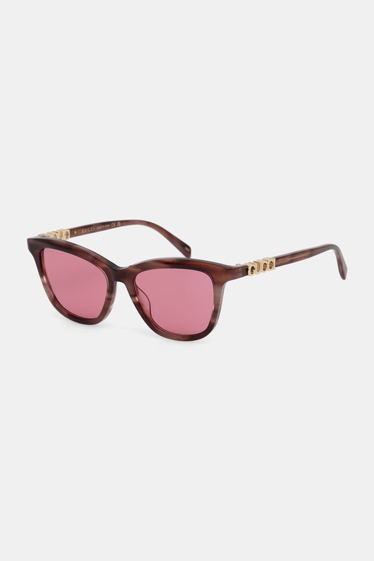 Gucci okulary przeciwsłoneczne wayfarer damskie czerwony GG2032S