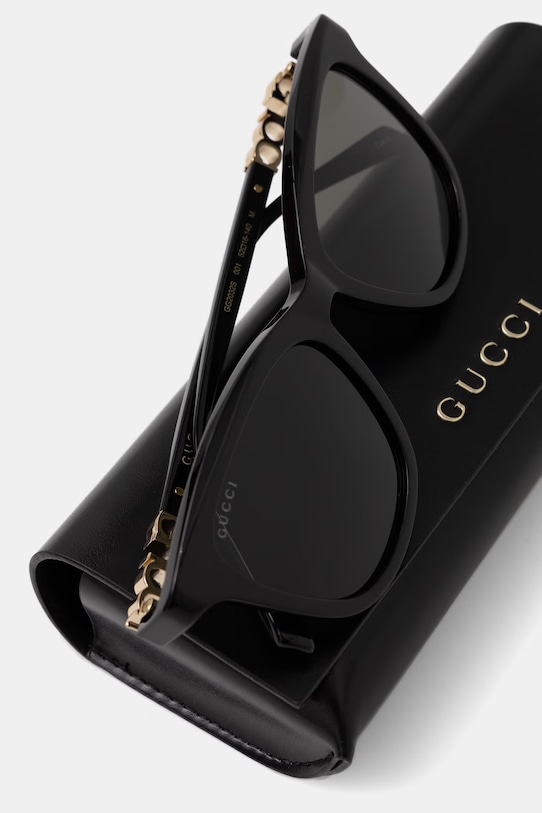 Akcesoria Gucci okulary przeciwsłoneczne wayfarer damskie GG2032S czarny