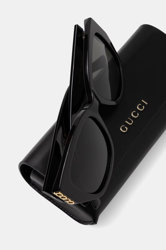 Akcesoria Gucci okulary przeciwsłoneczne kocie oczy damskie GG2043SA czarny