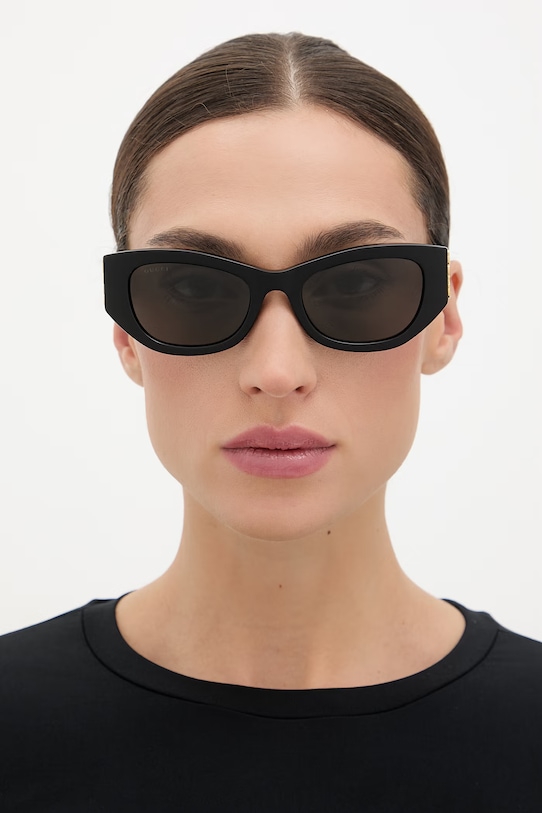 Gucci ochelari de soare pătrați pentru femei GG2044SA negru