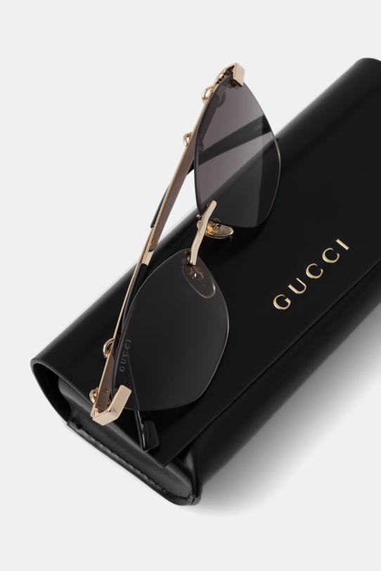 Akcesoria Gucci okulary przeciwsłoneczne damskie GG2050S złoty