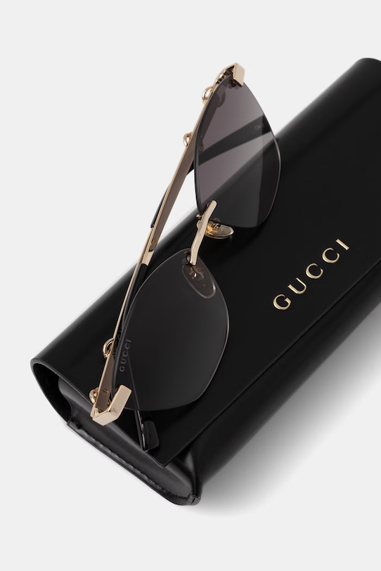 Akcesoria Gucci okulary przeciwsłoneczne damskie GG2050S złoty