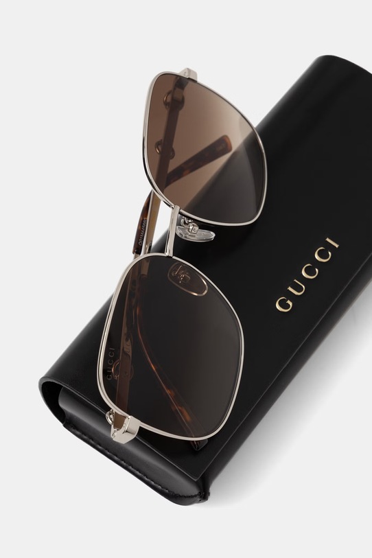 Akcesoria Gucci okulary przeciwsłoneczne damskie GG2053S srebrny